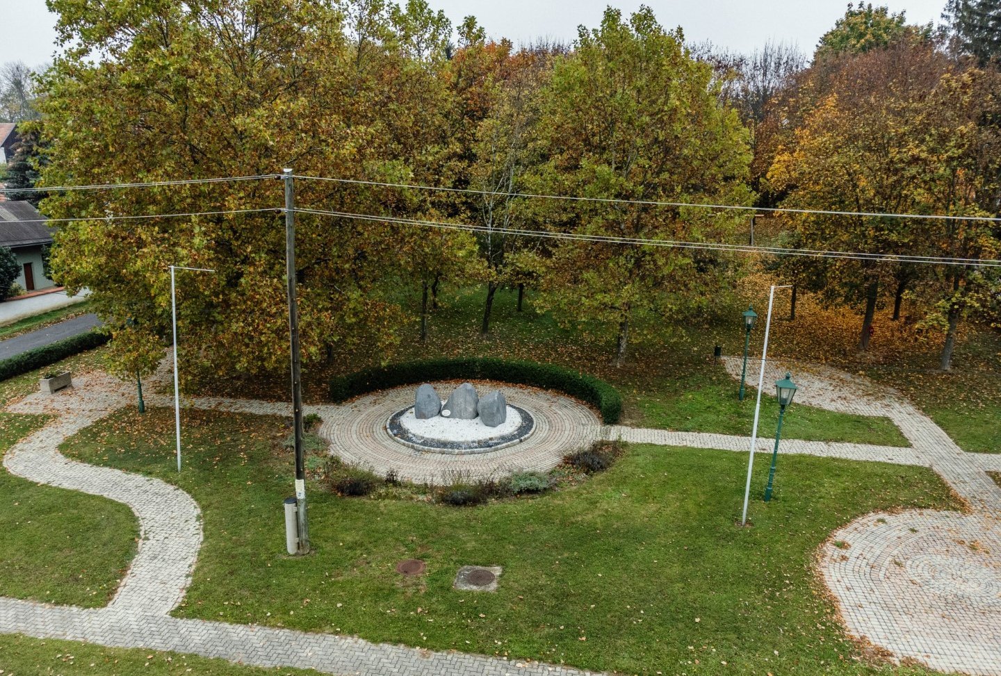 obere Ansicht vom Spielplatz